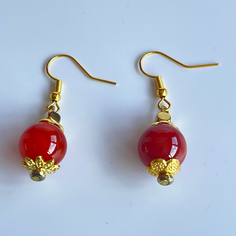Carnelian - oorbel